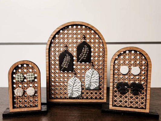 Rattan Earring Organizer